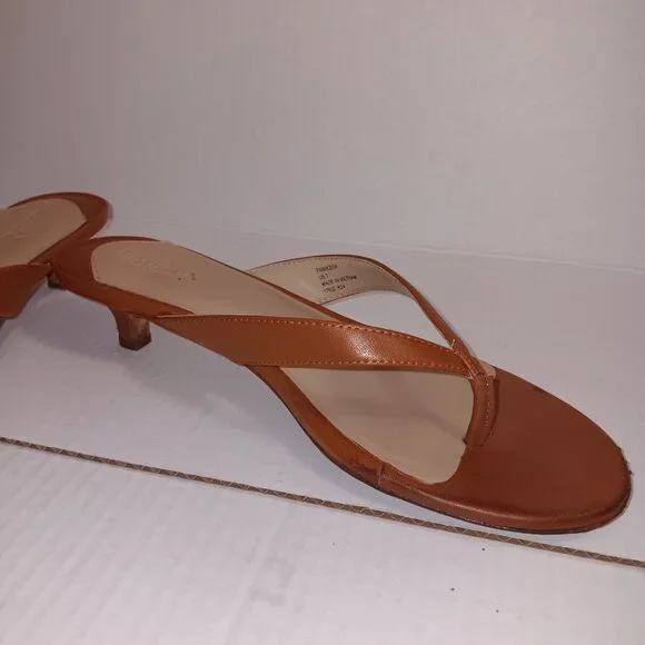 LAUREN RALPH LAUREN FRANCESA HEEL SANDALS LAUREN TAN - Picture 4 of 11